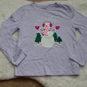 wonder nation Long Sleeve Let It Snow T-Shirt-Girls-Size M (7)